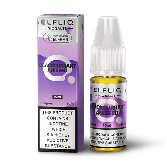 ELFLIQ NIC SALT 10ML BLACKCURRANT ANISEED (10)