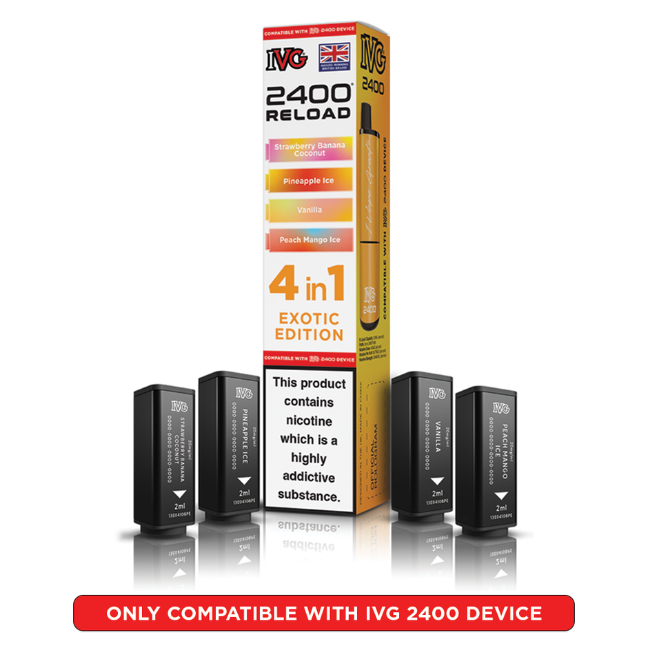 IVG 2400 RELOAD POD 4 PACK EXOTIC EDITION (5) Main image