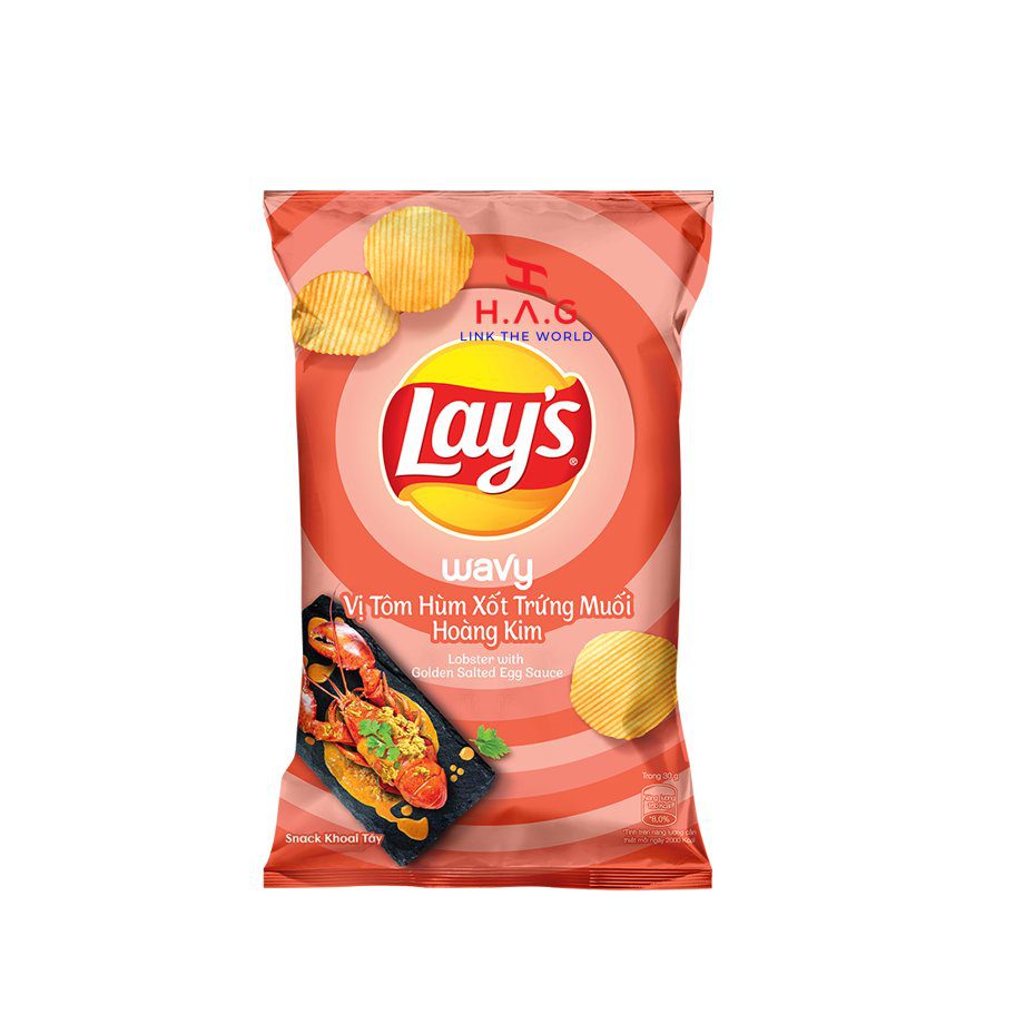 Lay's Wavy Lobster With Golden Salted Egg Sauce 54g 100 Pack Main image