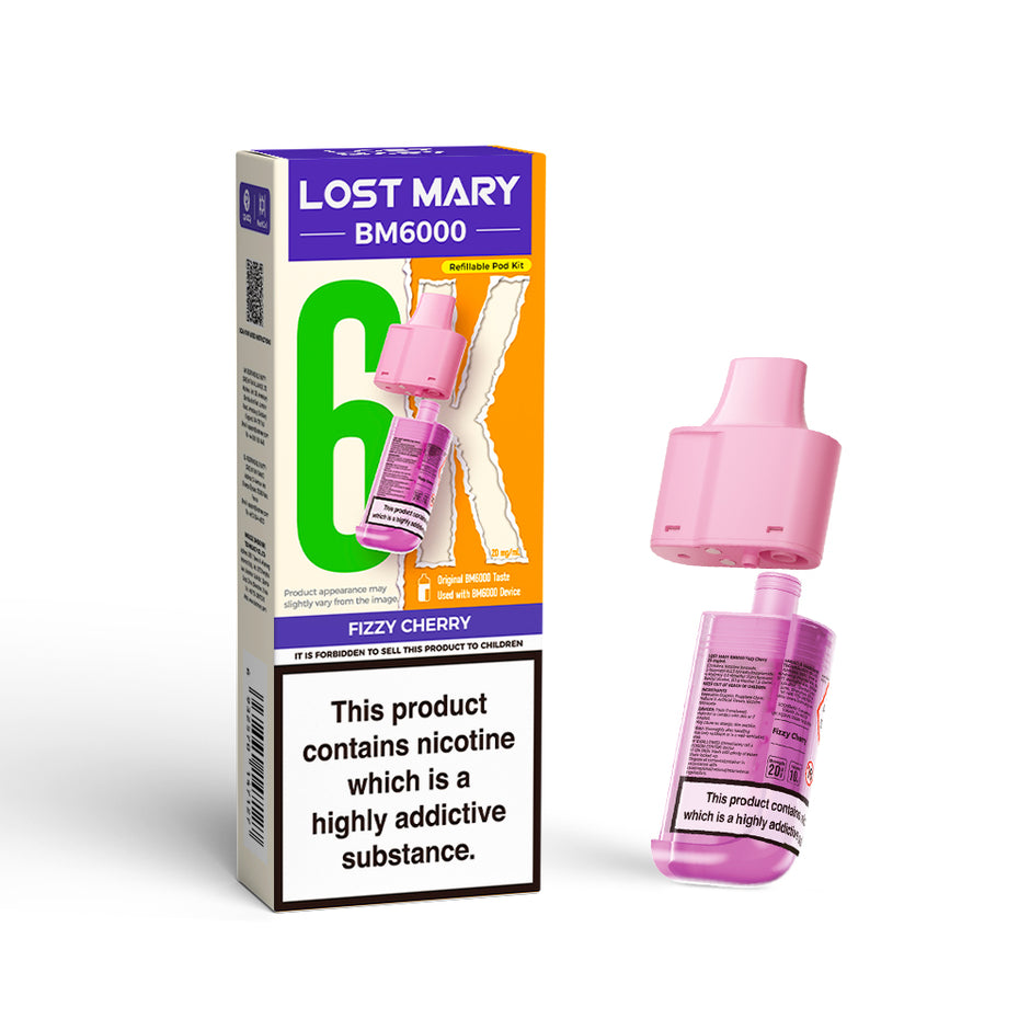 LOST MARY BM6000 POD FIZZY CHERRY (5) Main image