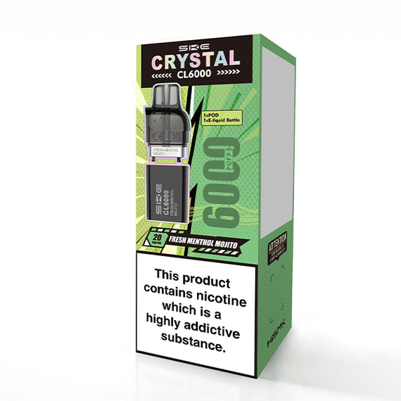 SKE REPLACEMENT POD CL6000 FRESH MENTHOL MOJITO (5)