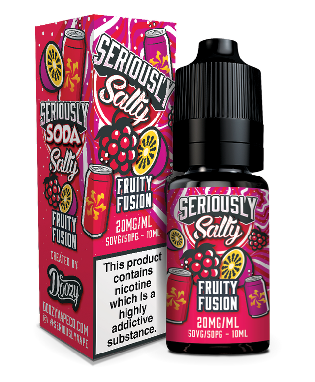 SERIOUSLY SODA 10ML NIC SALTS FRUITY FUSION (10) Main image