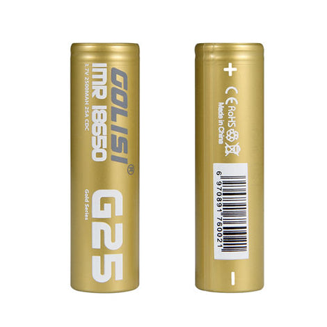 GOLISI G25 18650 2500mAh BATTERIES (2) Main image