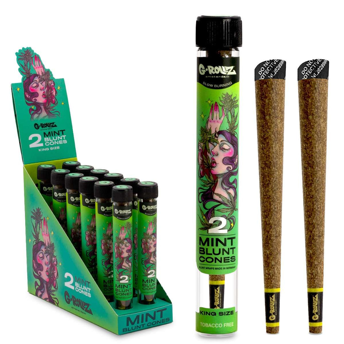 G-ROLLZ PRE-ROLLED CONES 2PK MINT (12) Main image