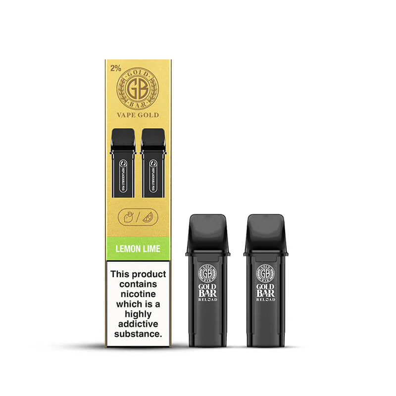 GoldBar Lemon Lime 2 Reload Pods 20mg 10 pack Main image