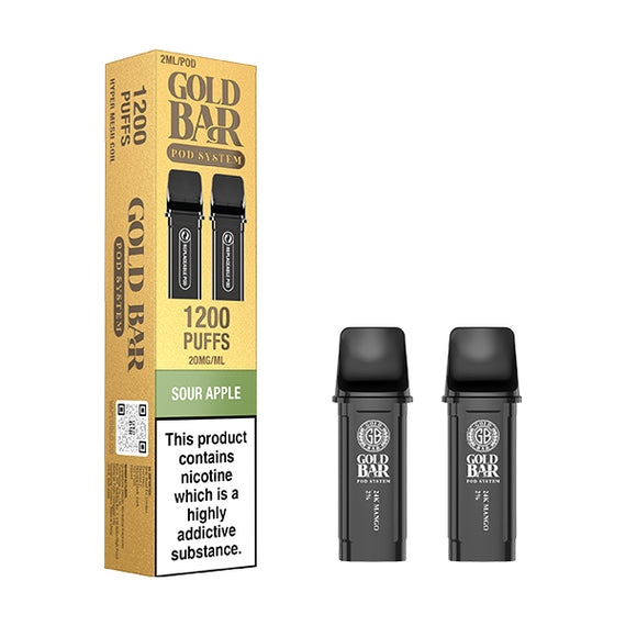 GOLD BAR RELOAD PODS 2PK SOUR APPLE (10) Main image