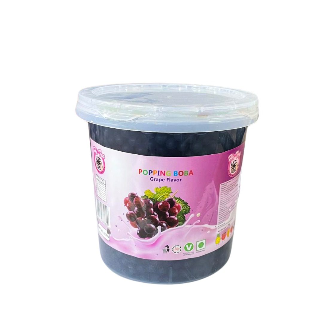 Popping Boba Grape Flavour Bubble Tea Tub 3.2kg