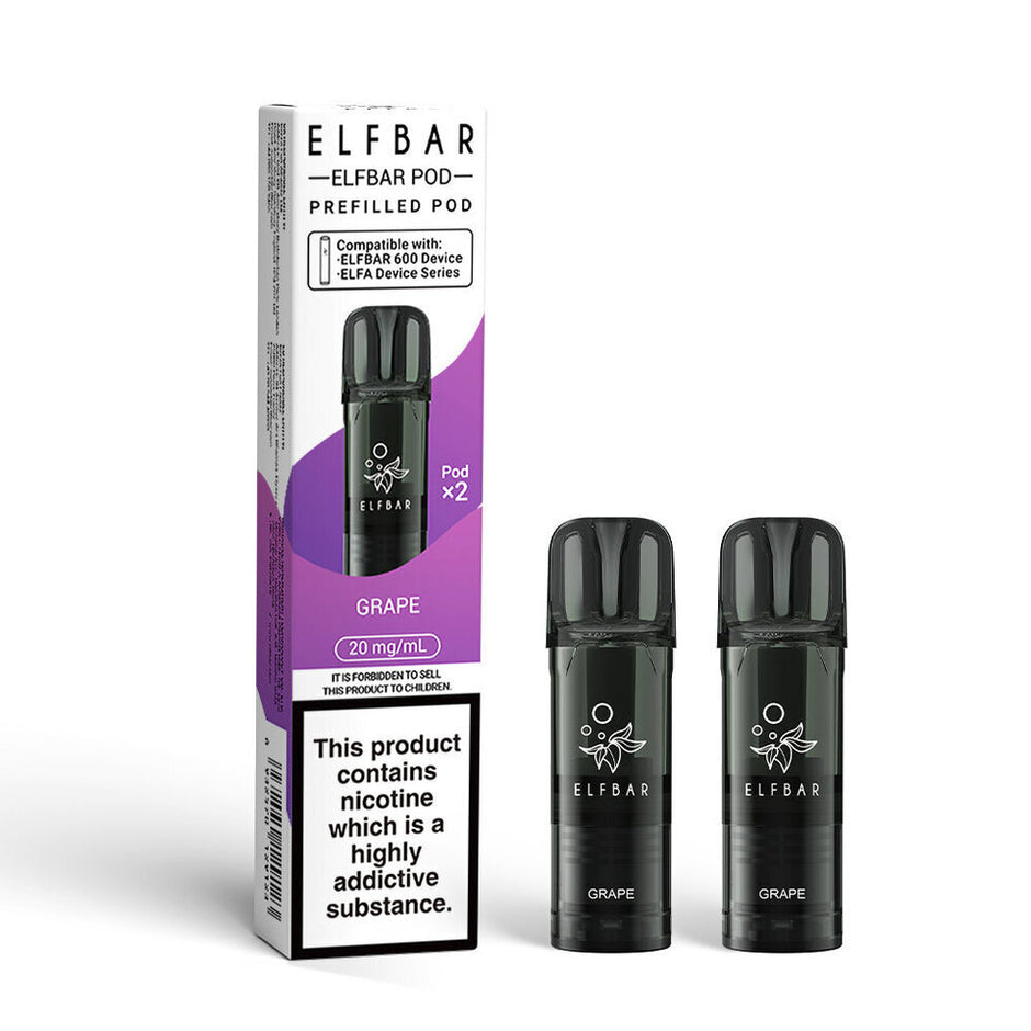 ELFBAR 600 2025 2PK PODS GRAPE (10) Main image