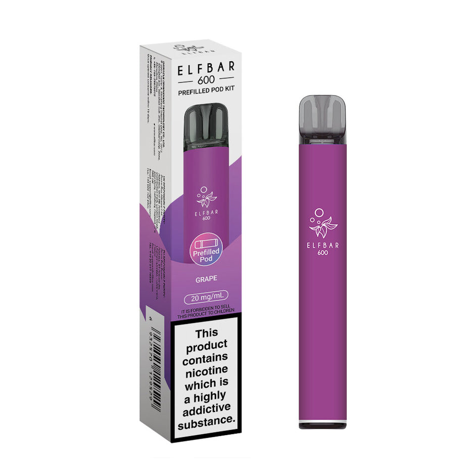 ELFBAR 600 2025 KIT GRAPE (10) Main image