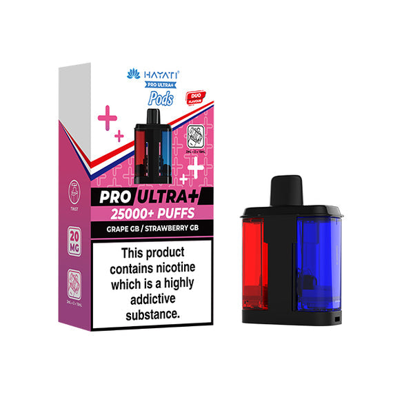 HAYATI PRO ULTRA 25K POD GRAPE GB / STRAWBERRY GB (5) Main image