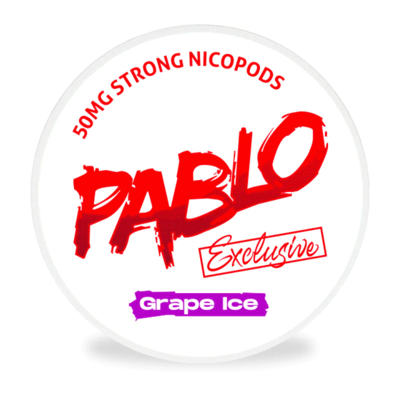 Pablo Strong Nico pods 50mg Grape Ice 10 Pack Main image