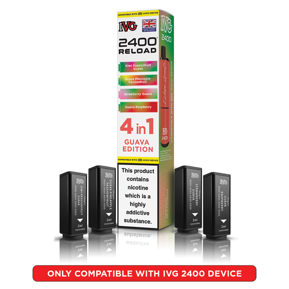 IVG 2400 RELOAD POD 4 PACK GUAVA EDITION (5) Main image