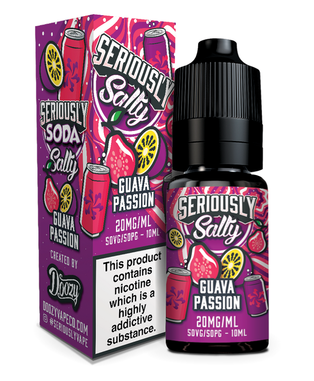 SERIOUSLY SODA 10ML NIC SALTS GUAVA PASSION (10) Main image