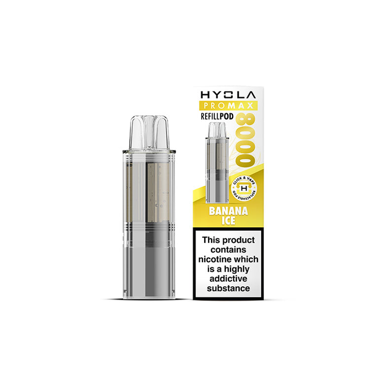 HYOLA PRO MAX 8000 REFILL POD BANANA ICE (5)