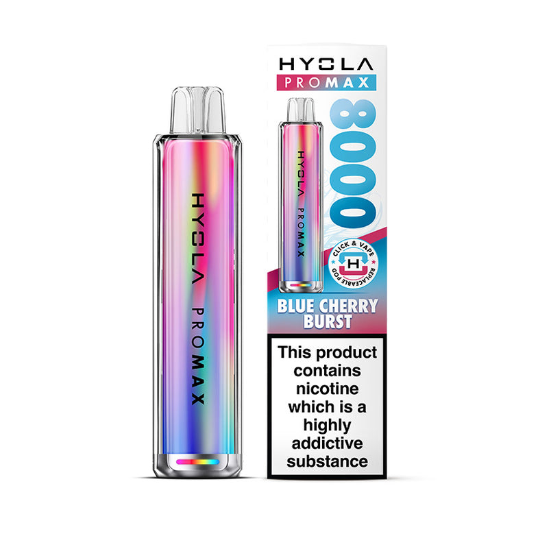 HYOLA PRO MAX 8000 PREFILLED POD KIT BLUE CHERRY BURST (5)
