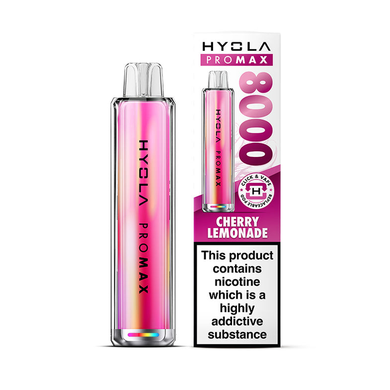 HYOLA PRO MAX 8000 PREFILLED POD KIT CHERRY LEMONADE (5)