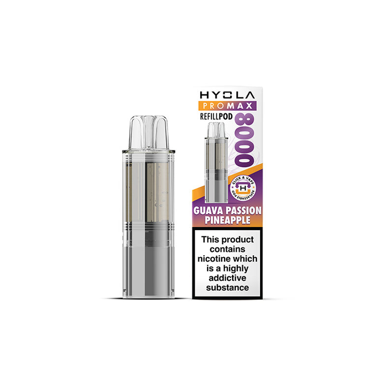 HYOLA PRO MAX 8000 REFILL POD GUAVA PASSION PINEAPPLE (5)