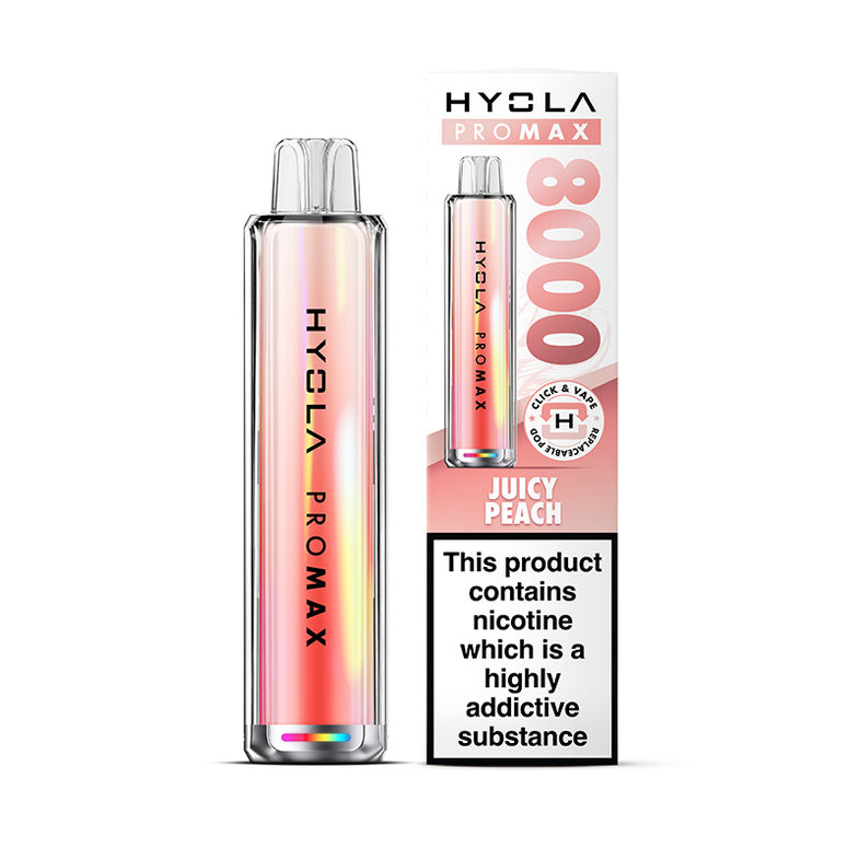 HYOLA PRO MAX 8000 PREFILLED POD KIT JUICY PEACH (5) Main image