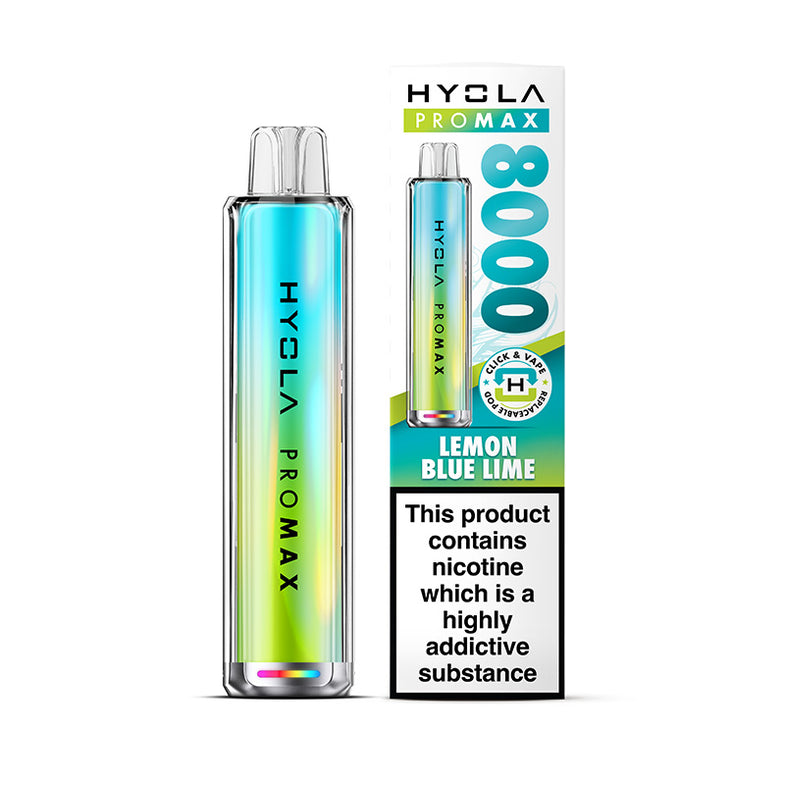 HYOLA PRO MAX 8000 PREFILLED POD KIT LEMON BLUE LIME (5)