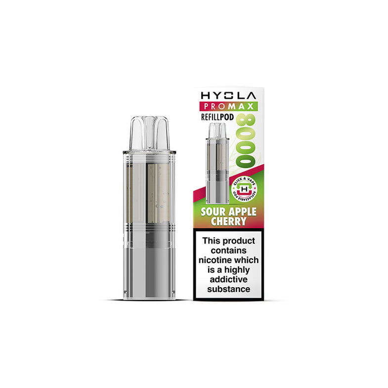 HYOLA PRO MAX 8000 REFILL POD SOUR APPLE CHERRY (5) Main image