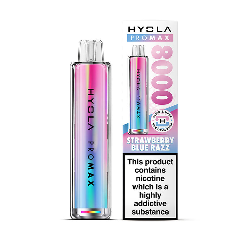 HYOLA PRO MAX 8000 PREFILLED POD KIT STRAWBERRY BLUE RAZZ (5)