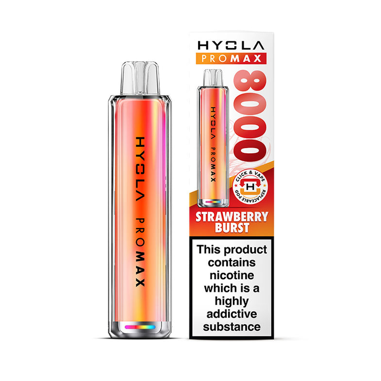 HYOLA PRO MAX 8000 PREFILLED POD KIT STRAWBERRY BURST (5) Main image