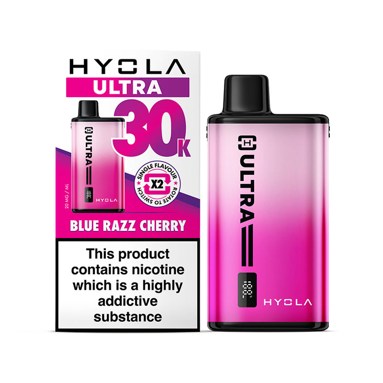 HYOLA ULTRA 30K POD KIT BLUE RAZZ CHERRY (5)