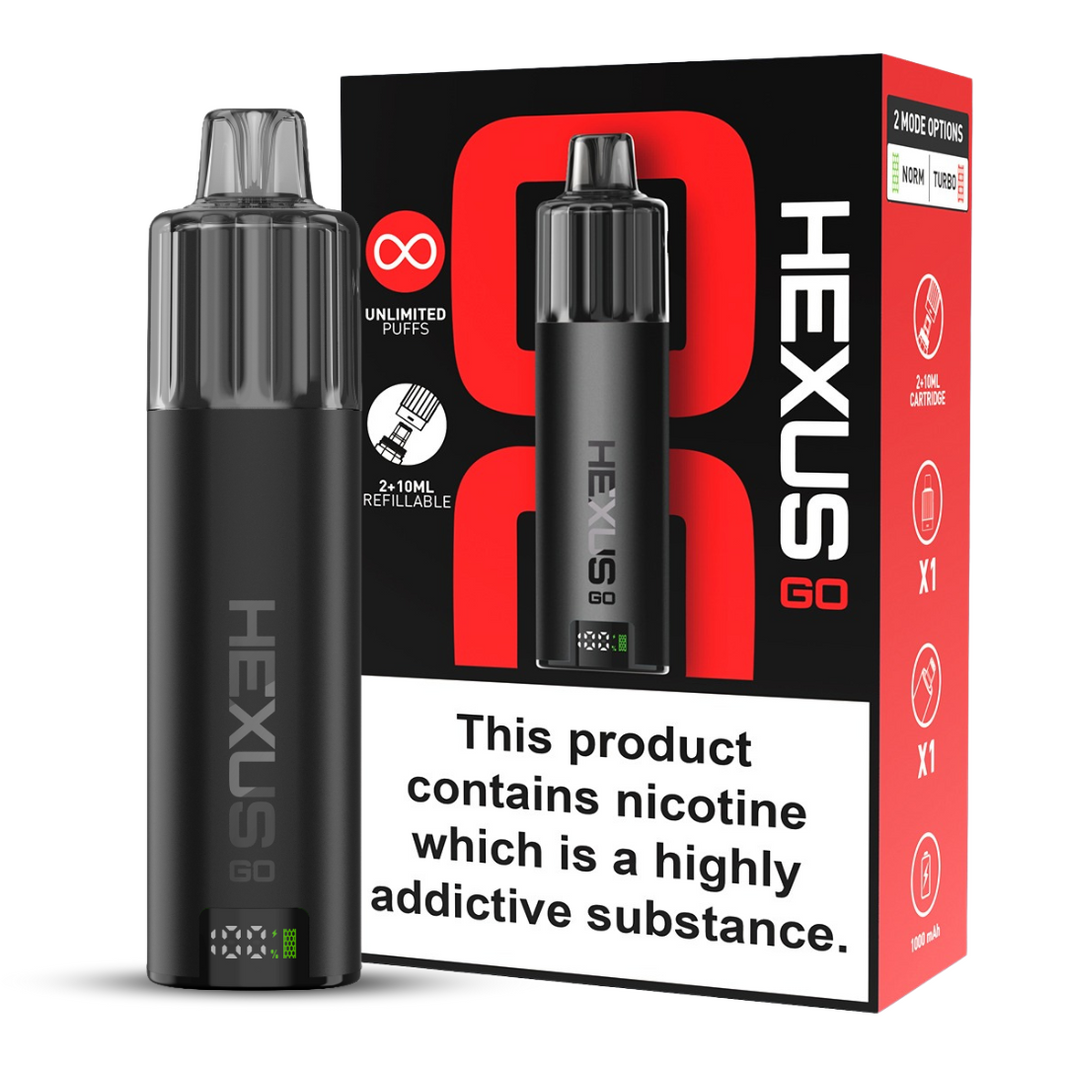 HEXUS GO 2+10ML VAPE POD KIT BLACK Main image