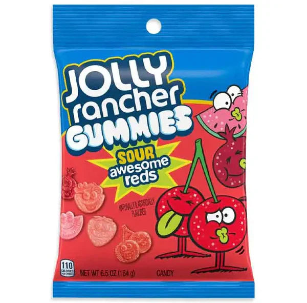 Jolly Rancher Gummies Sour Awesome Reds 184g Main image