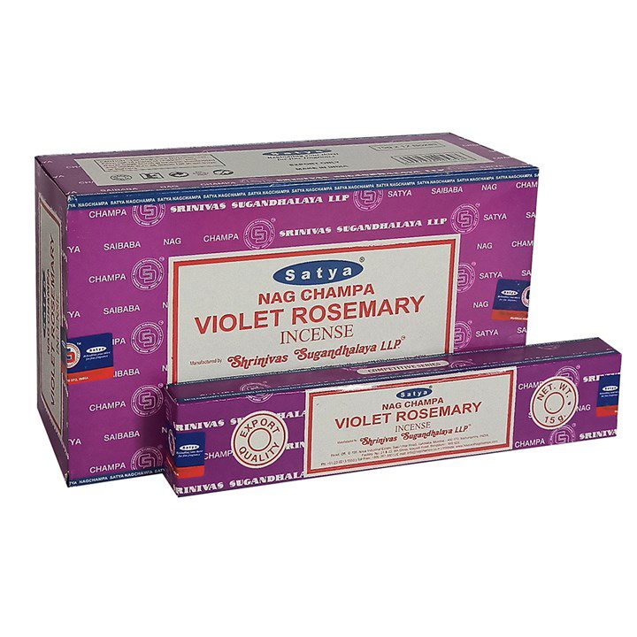 Satya Violet Rosemary Incense Stick 12 pack