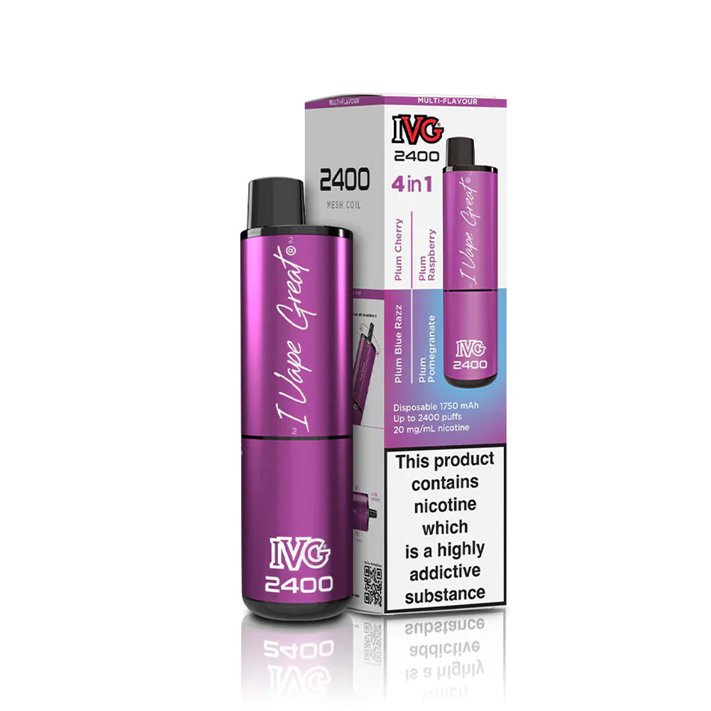IVG 2400 4 in 1 Plum Edition Bar 5 Pack Main image