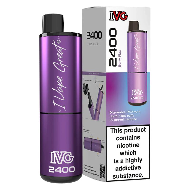 IVG 2400 Berry Fizz Bar 5 Pack