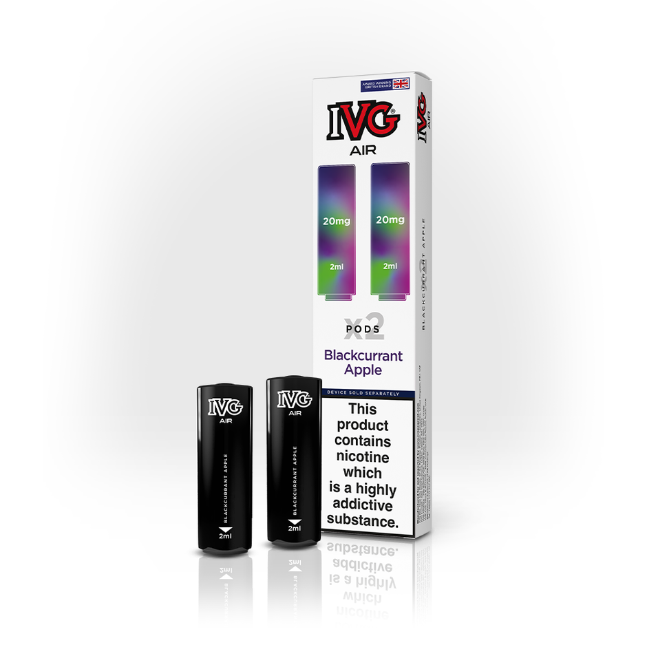 IVG AIR PODS 2 PACK BLACKCURRANT APPLE (10) Main image