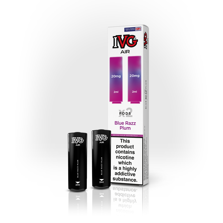 IVG AIR PODS 2 PACK BLUE RAZZ PLUM (10) Main image