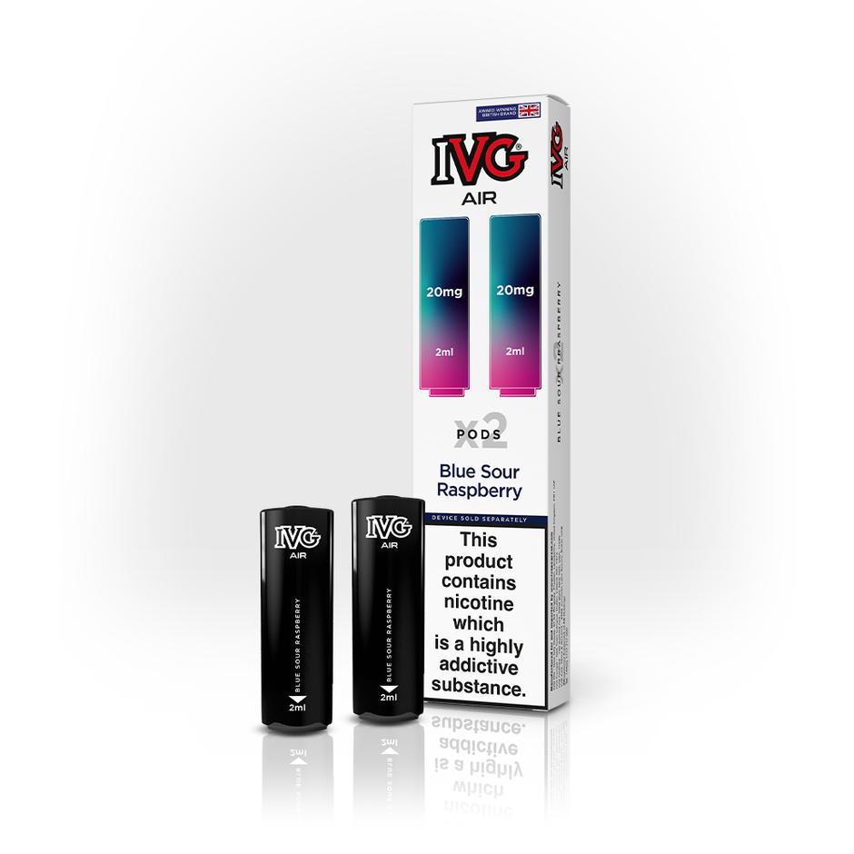 IVG AIR PODS 2 PACK BLUE SOUR RASPBERRY (10) Main image