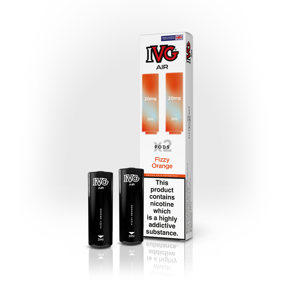 IVG AIR PODS 2 PACK FIZZY ORANGE (10) Main image