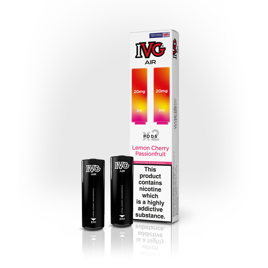 IVG AIR PODS 2 PACK LEMON CHERRY PASSIONFRUIT (10) Main image