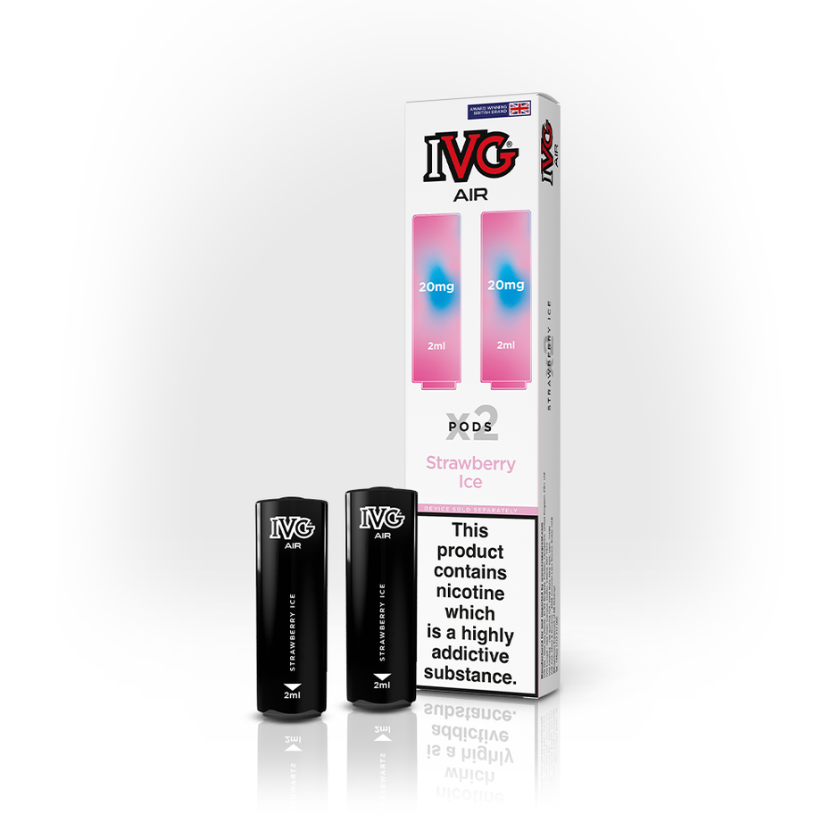 IVG AIR PODS 2 PACK STRAWBERRY ICE (10) Main image
