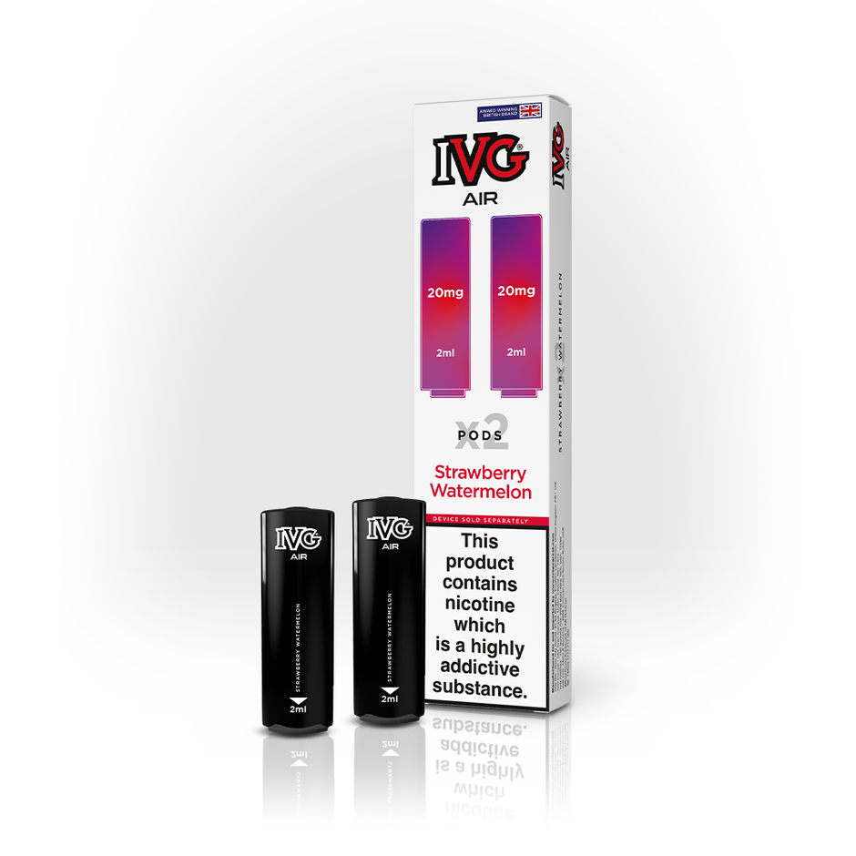 IVG AIR PODS 2 PACK STRAWBERRY WATERMELON (10) Main image