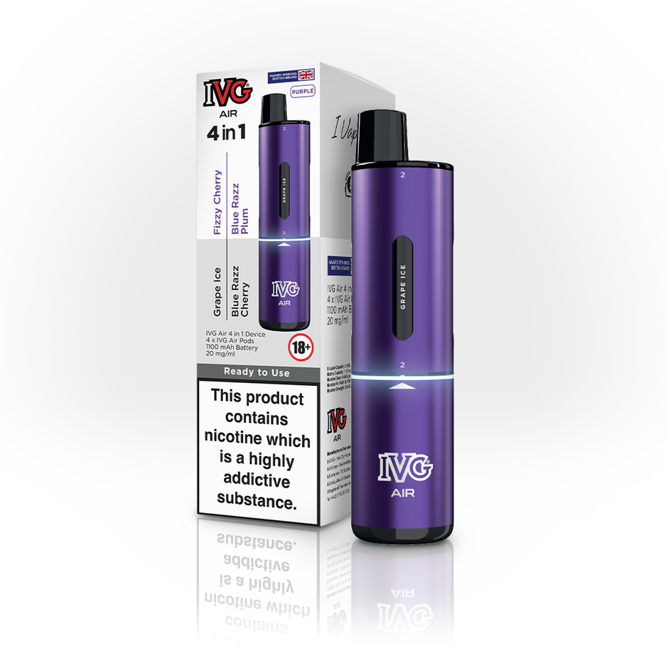 IVG AIR 4 in 1 PURPLE STARTER KIT (5) Main image