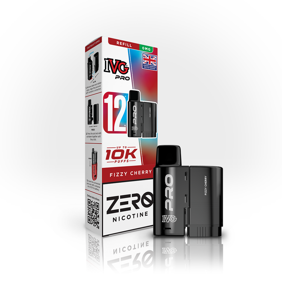 IVG PRO 12ml ZERO 0mg POD FIZZY CHERRY (5) Main image