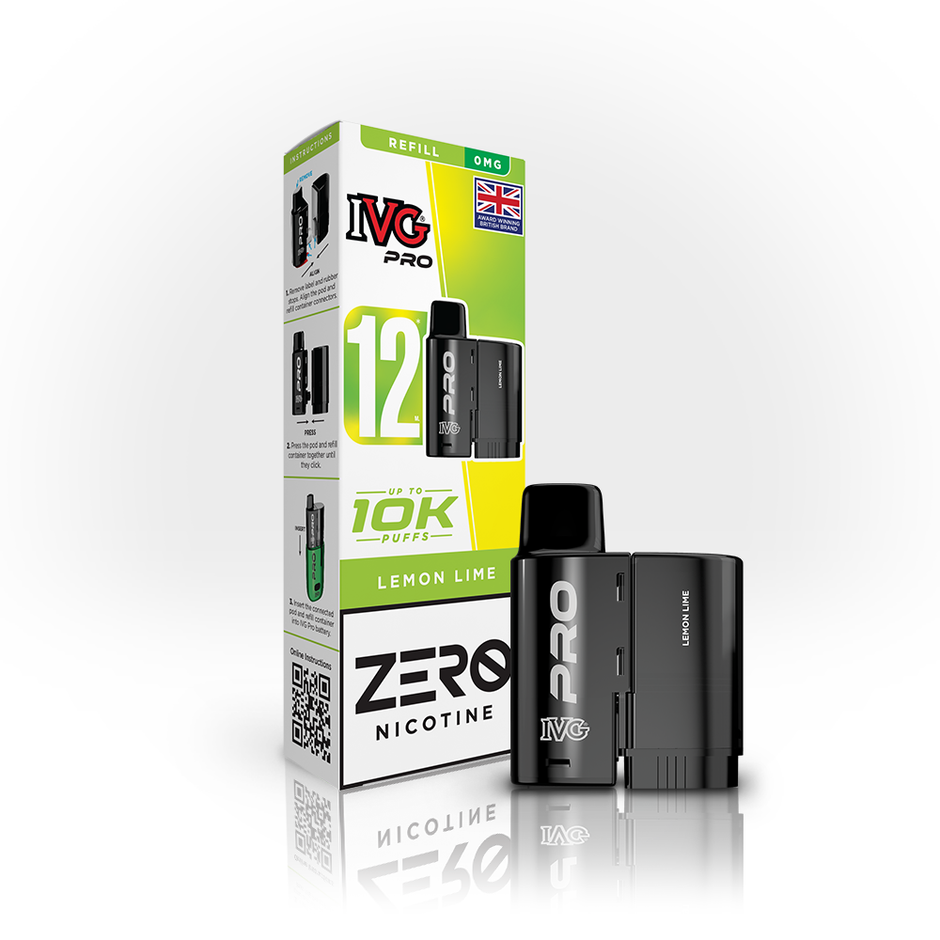 IVG PRO 12ml ZERO 0mg POD LEMON LIME (5) Main image