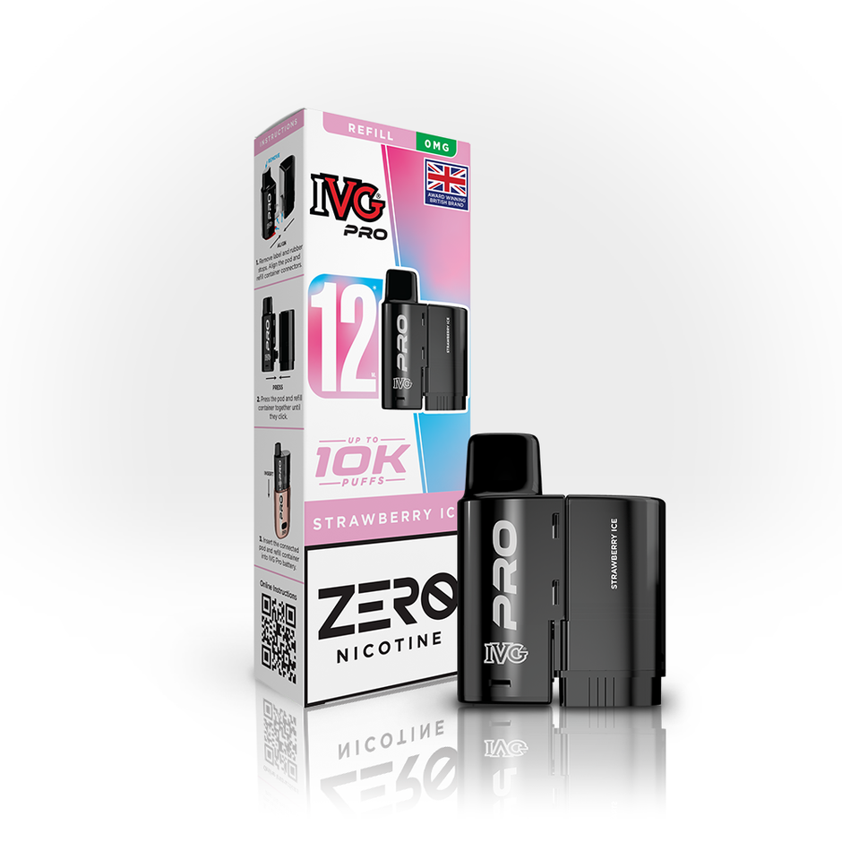 IVG PRO 12ml ZERO 0mg POD STAWBERRY ICE (5) Main image