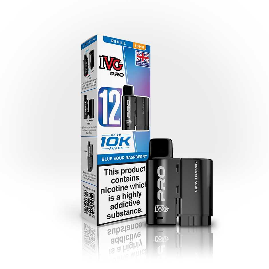 IVG PRO 12ml 10mg POD BLUE SOUR RASPBERRY (5) Main image