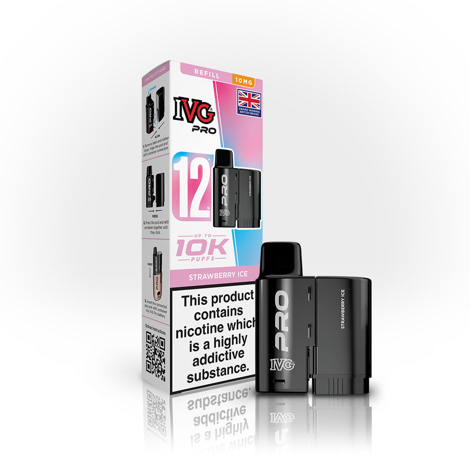IVG PRO 12ml 10mg POD STAWBERRY ICE (5) Main image