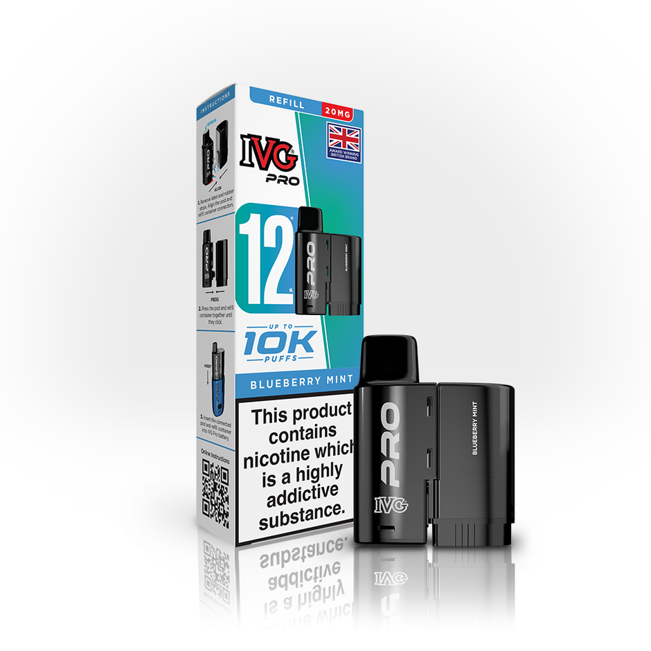 IVG PRO 12ml REFILL BLUEBERRY MINT (5) Main image