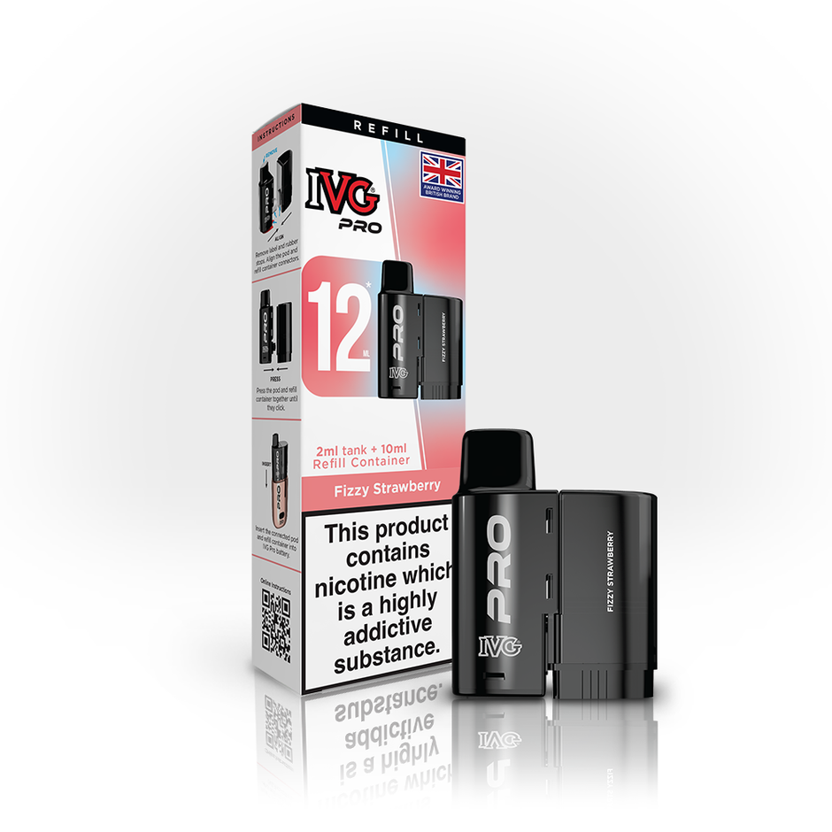 IVG PRO 12ml REFILL FIZZY STRAWBERRY (5) Main image