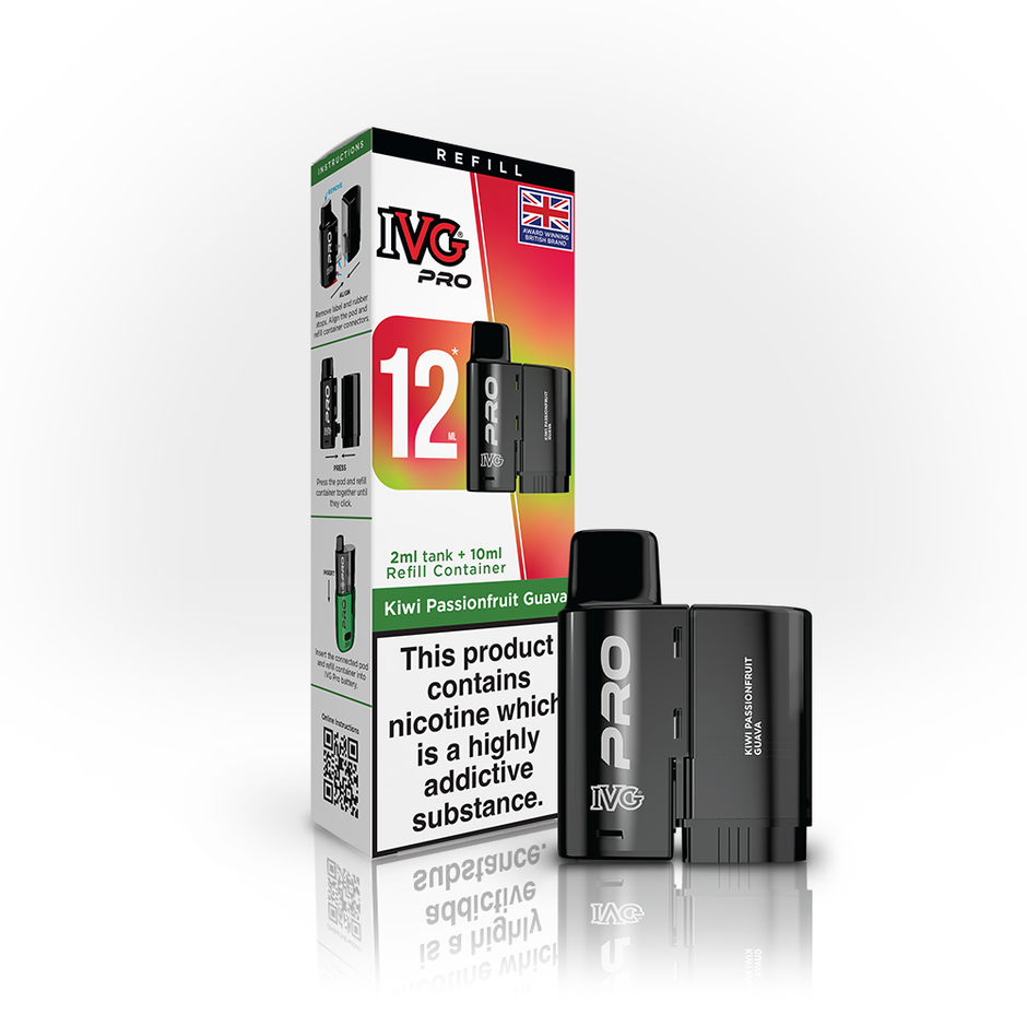 IVG PRO 12ml REFILL KIWI PASSIONFRUIT GUAVA (5) Main image