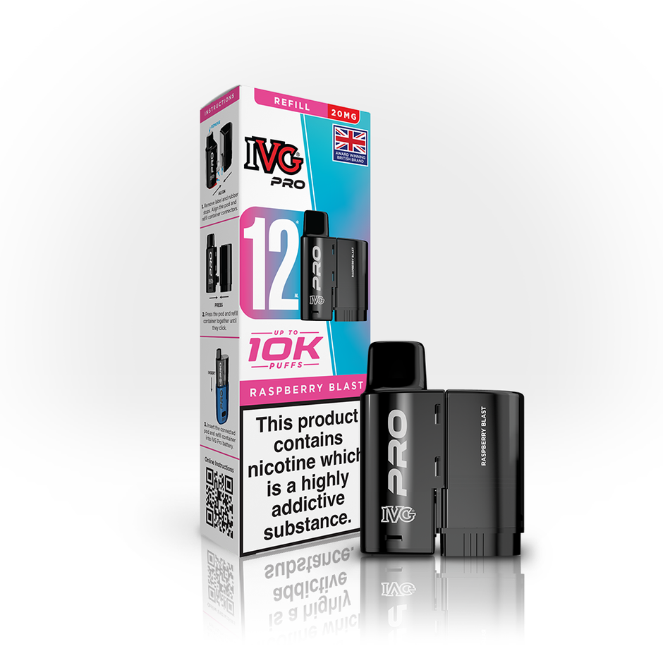 IVG PRO 12ml REFILL RASPBERRY BLAST (5) Main image