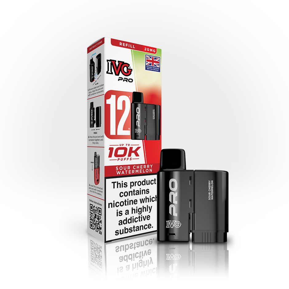 IVG PRO 12ml REFILL SOUR CHERRY WATERMELON (5)